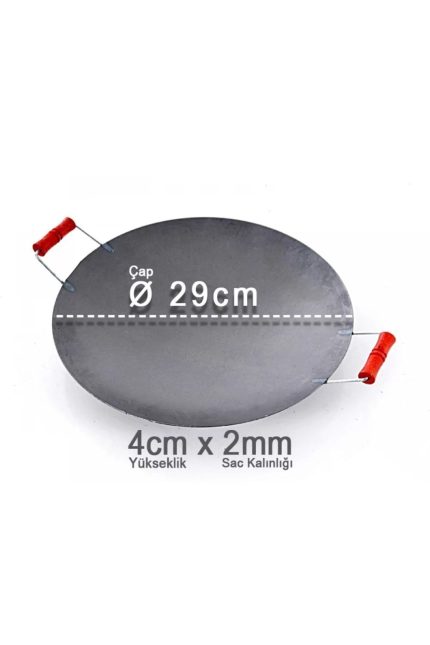 Vakia 30 Cm Ahşap Saplı Saç Tava