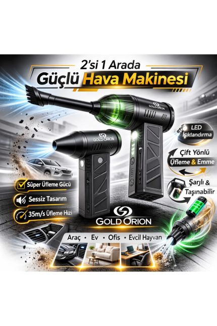 Goldorion Mini Şarjlı Hava Üfleyici