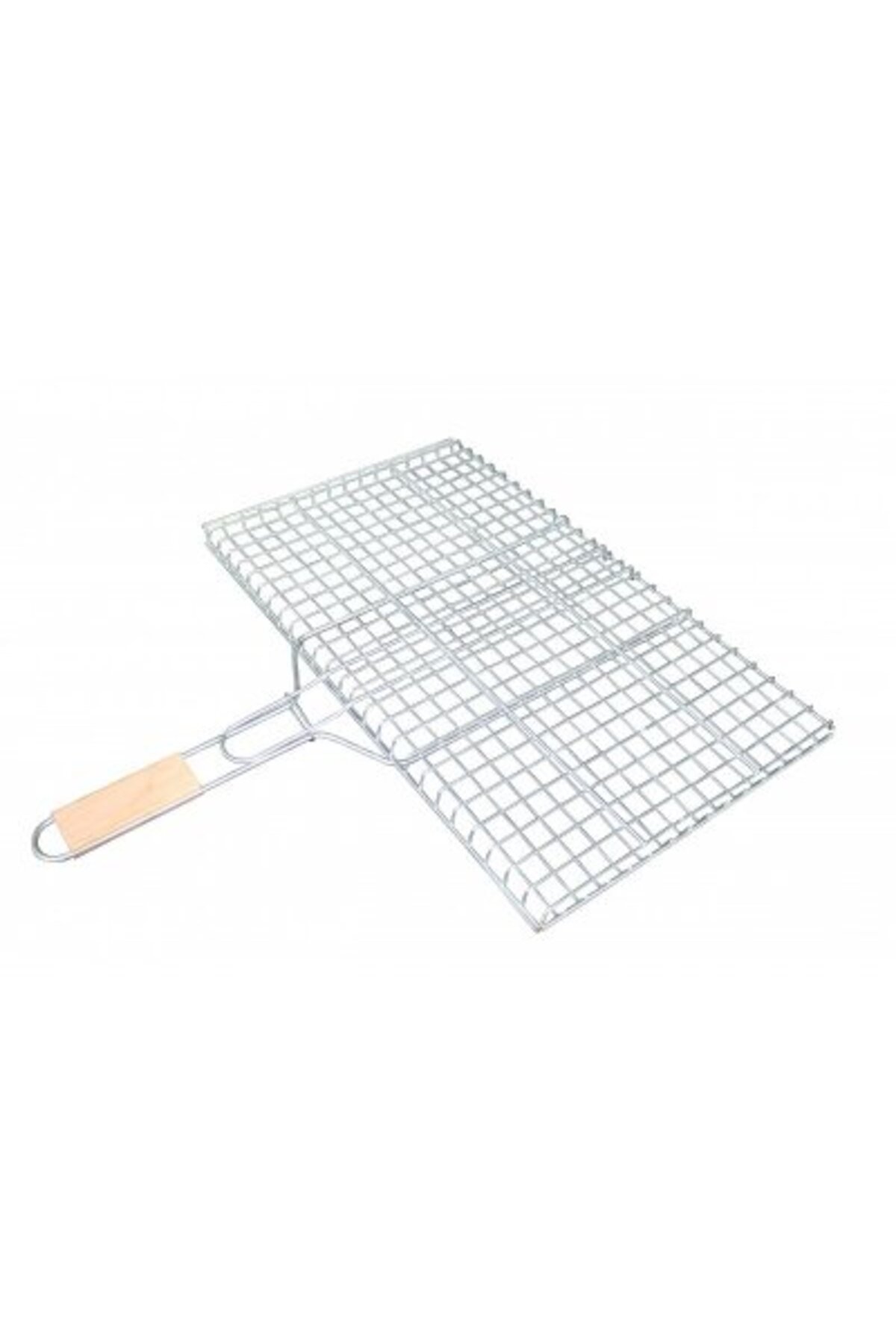 mangal_izgara40_1 Orta Boy Mangal Izgarası 40×30 cm – Ahşap Saplı - Görsel 1