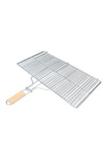 Büyük Boy Mangal Izgarası 50×30 cm – Ahşap Saplı