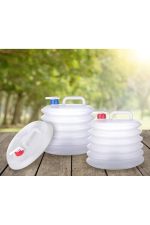 TİTİZ TP-645 FDA Akordiyon Musluklu Katlanır Su Bidonu 10 LT