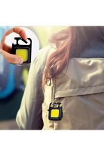 30 Ledli Mıknatıslı Mini Anahtarlık Flash Kamp Lambası - Görsel 4