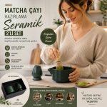 Matcha Çayı Hazırlama Seramik 2'li Set (SMS-02)